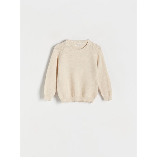 Reserved - Melanżowy sweter - beżowy ze sklepu Reserved w kategorii Swetry chłopięce - zdjęcie 169814585