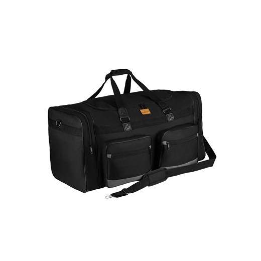 Duża, turystyczna czarna torba podróżna z poliestru - Peterson ze sklepu 5.10.15 w kategorii Torby podróżne - zdjęcie 169816119