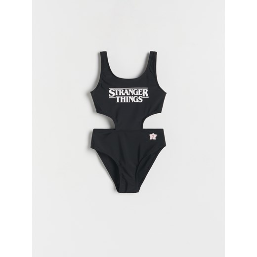 Reserved - Kostium kąpielowy z motywem Stranger Things - czarny ze sklepu Reserved w kategorii Stroje kąpielowe - zdjęcie 169816929
