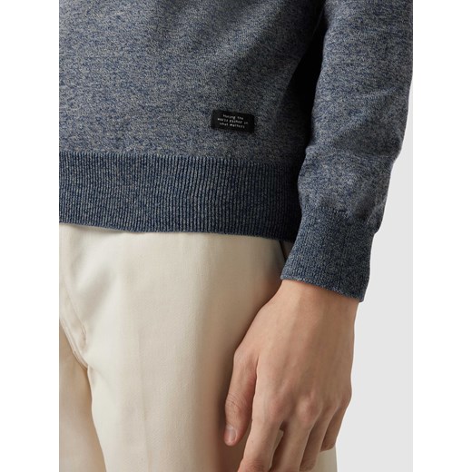 Sweter z dzianiny z efektem melanżu model ‘Bruton’ L Peek&Cloppenburg 