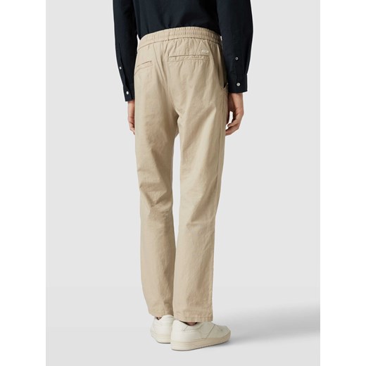 Spodnie o kroju regular fit z mieszanki lnu i bawełny z elastycznym pasem 38/32 Peek&Cloppenburg 
