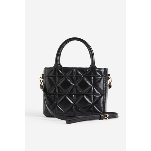 H & M - Pikowana torebka crossbody - Czarny H & M One Size H&M