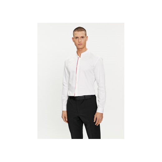 Hugo Koszula 50513926 Biały Slim Fit ze sklepu MODIVO w kategorii Koszule męskie - zdjęcie 169819605