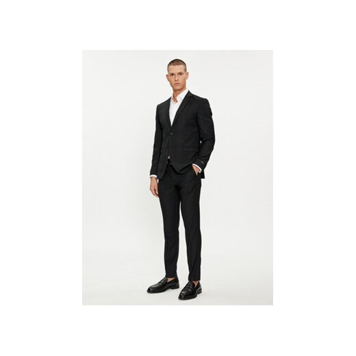 Jack&Jones Garnitur Solaris 12148166 Czarny Super Slim Fit ze sklepu MODIVO w kategorii Garnitury męskie - zdjęcie 169819629