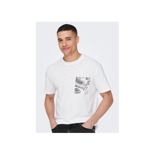Only & Sons T-Shirt 22025286 Biały Regular Fit ze sklepu MODIVO w kategorii T-shirty męskie - zdjęcie 169819799