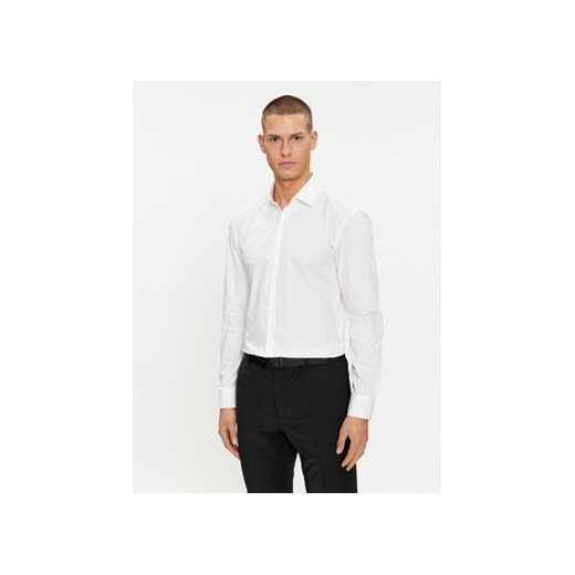 Hugo Koszula Koey 50513932 Biały Slim Fit ze sklepu MODIVO w kategorii Koszule męskie - zdjęcie 169819819