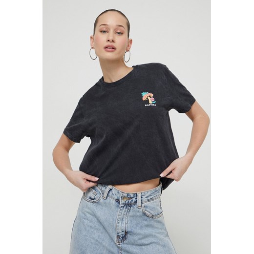 Kaotiko t-shirt bawełniany kolor czarny z nadrukiem Kaotiko M ANSWEAR.com