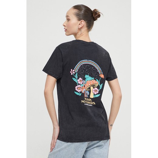 Kaotiko t-shirt bawełniany kolor czarny z nadrukiem Kaotiko XXL ANSWEAR.com