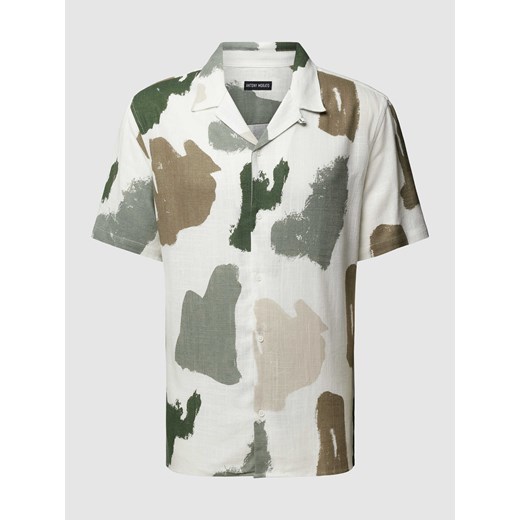 Koszula casualowa o kroju straight fit z rękawem o dł. 1/2 ze sklepu Peek&Cloppenburg  w kategorii Koszule męskie - zdjęcie 169822959