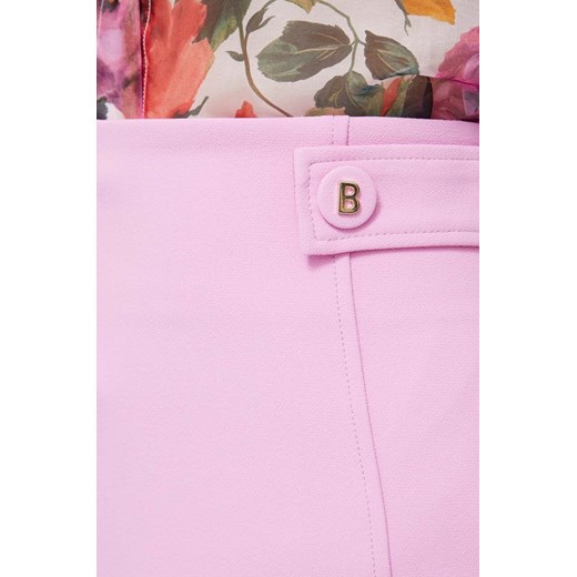 Blugirl Blumarine spódnica kolor różowy mini ołówkowa Blugirl Blumarine 36 ANSWEAR.com