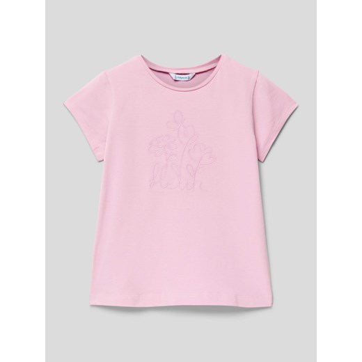 T-shirt z nadrukowanym motywem ze sklepu Peek&Cloppenburg  w kategorii Bluzki dziewczęce - zdjęcie 169828268