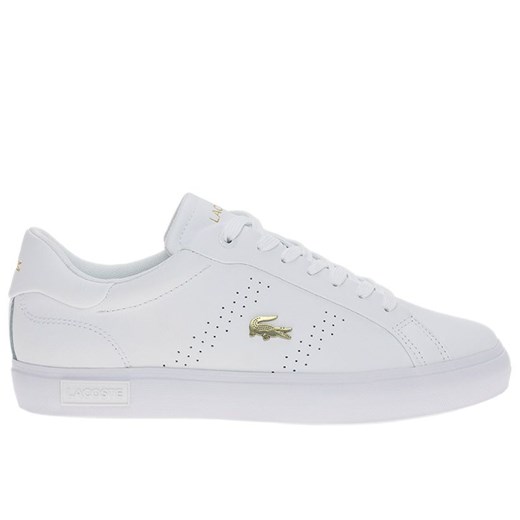 Buty Lacoste Powercourt 2.0 124 1 SFA 747SFA0072-216 - białe ze sklepu streetstyle24.pl w kategorii Trampki damskie - zdjęcie 169830806