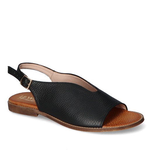 Sandały Lewski 3230/X Czarne groch ze sklepu Arturo-obuwie w kategorii Sandały damskie - zdjęcie 169835005
