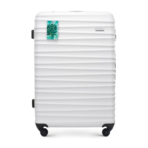 Duża walizka z zawieszką biała ze sklepu WITTCHEN w kategorii Walizki - zdjęcie 169836295