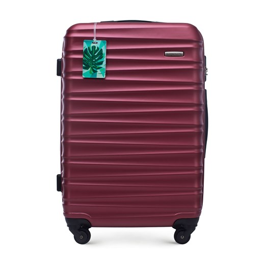 Średnia walizka z zawieszką bordowa ze sklepu WITTCHEN w kategorii Walizki - zdjęcie 169836338