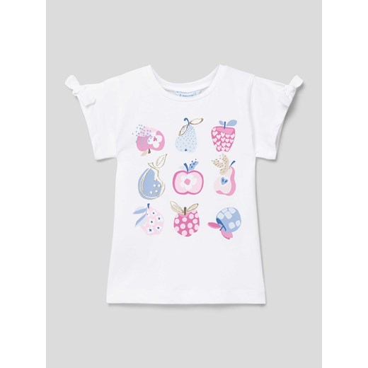 T-shirt z nadrukowanym motywem ze sklepu Peek&Cloppenburg  w kategorii Bluzki dziewczęce - zdjęcie 169838176