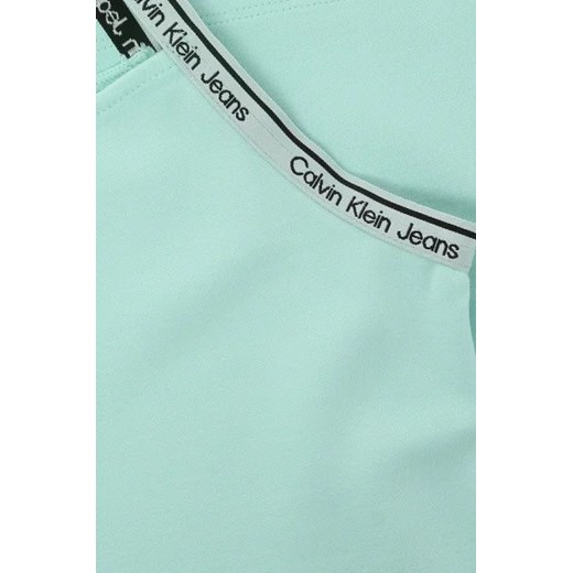 Sukienka dziewczęca Calvin Klein miętowa 
