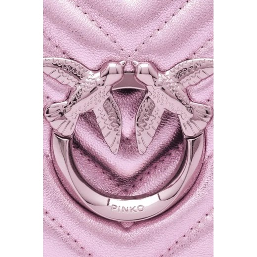 Pinko Skórzana torebka na ramię LOVE CLICK Pinko Uniwersalny Gomez Fashion Store