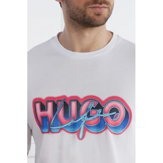 Hugo Blue T-shirt Nillumi | Regular Fit Hugo Blue S wyprzedaż Gomez Fashion Store