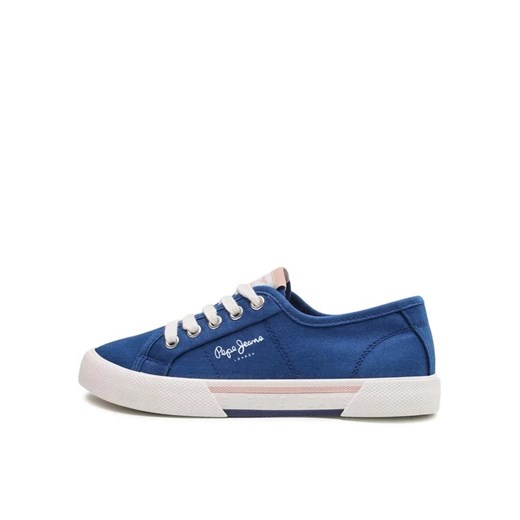 Pepe Jeans Tenisówki Brady Girl Basic PGS30543 Niebieski Pepe Jeans 32 MODIVO