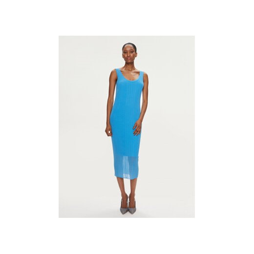 Pinko Sukienka codzienna Dune 103540 A1ND Niebieski Slim Fit ze sklepu MODIVO w kategorii Sukienki - zdjęcie 169842797