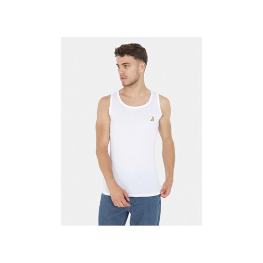 Brave Soul Tank top MV-149FALLEN Biały Slim Fit ze sklepu MODIVO w kategorii T-shirty męskie - zdjęcie 169842798