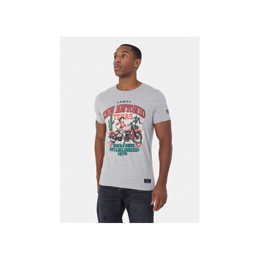 Brave Soul T-Shirt MTS-149PINUP Szary Straight Fit ze sklepu MODIVO w kategorii T-shirty męskie - zdjęcie 169842835