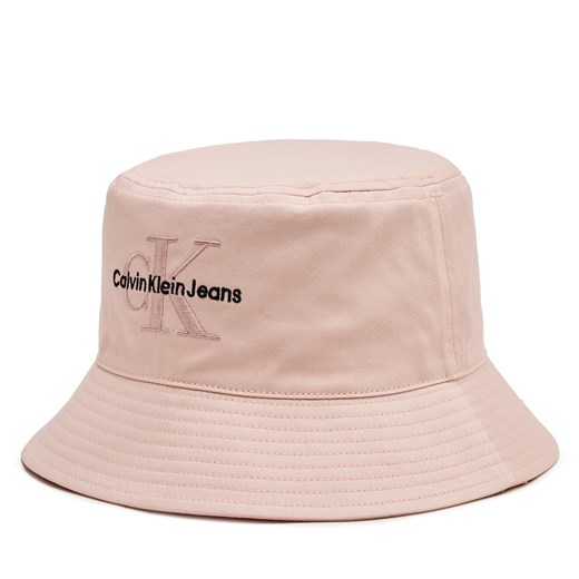 Kapelusz Calvin Klein Jeans Monogram Bucket Hat K60K611029 Różowy ze sklepu eobuwie.pl w kategorii Kapelusze damskie - zdjęcie 169843368