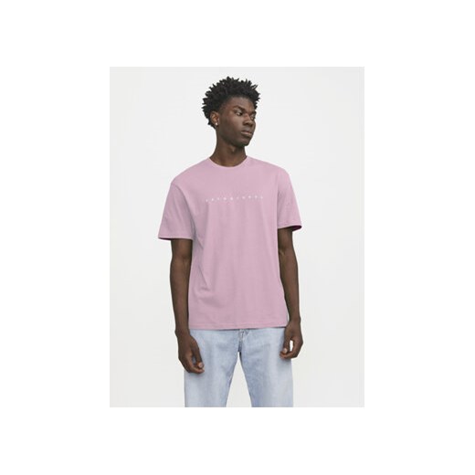 Jack&Jones T-Shirt Star 12234746 Różowy Relaxed Fit ze sklepu MODIVO w kategorii T-shirty męskie - zdjęcie 169844115