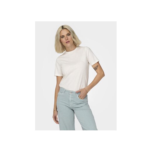 JDY T-Shirt Molly 15311675 Biały Regular Fit ze sklepu MODIVO w kategorii Bluzki damskie - zdjęcie 169844137