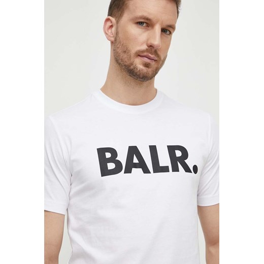 BALR. t-shirt bawełniany męski kolor biały z nadrukiem B1112 1048 ze sklepu ANSWEAR.com w kategorii T-shirty męskie - zdjęcie 169844325