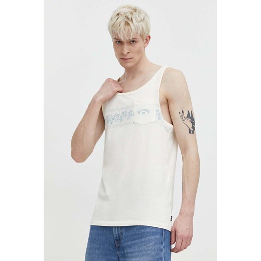 Billabong t-shirt bawełniany męski kolor beżowy ABYZT02347 ze sklepu ANSWEAR.com w kategorii T-shirty męskie - zdjęcie 169844585