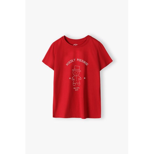 T-shirt męski z napisem Niby piernik bordowy Family Concept By 5.10.15. S okazyjna cena 5.10.15