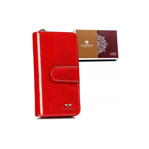 Elegancki, pionowy portfel damski ze skóry naturalnej - Peterson ze sklepu 5.10.15 w kategorii Portfele damskie - zdjęcie 169845815