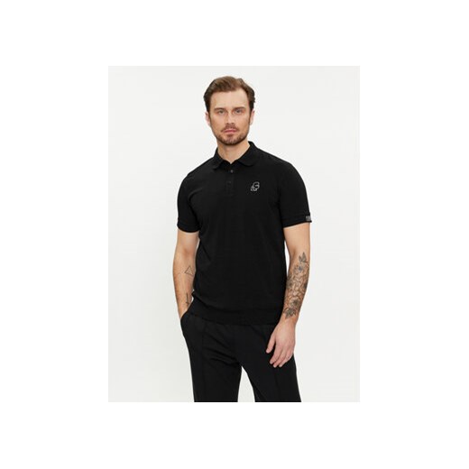KARL LAGERFELD Polo 745019 542221 Czarny Regular Fit ze sklepu MODIVO w kategorii T-shirty męskie - zdjęcie 169846636