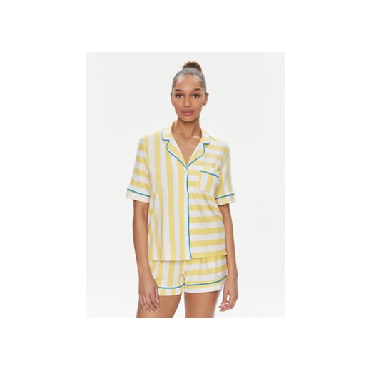 DKNY Piżama YI50003 Żółty Regular Fit ze sklepu MODIVO w kategorii Piżamy damskie - zdjęcie 169846639