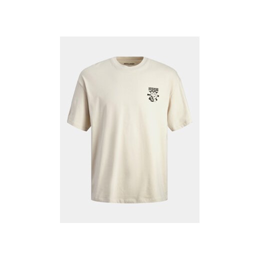 Jack&Jones T-Shirt Dirk 12249223 Beżowy Wide Fit ze sklepu MODIVO w kategorii T-shirty męskie - zdjęcie 169846677