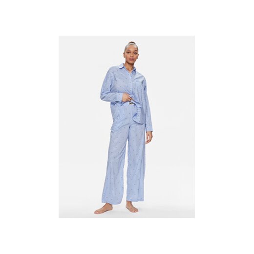 DKNY Piżama YI90008 Niebieski Regular Fit ze sklepu MODIVO w kategorii Piżamy damskie - zdjęcie 169846767