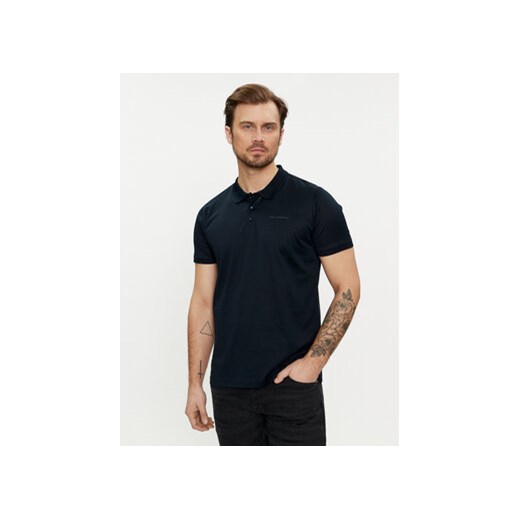 KARL LAGERFELD Polo 745000 542200 Granatowy Regular Fit ze sklepu MODIVO w kategorii T-shirty męskie - zdjęcie 169846798