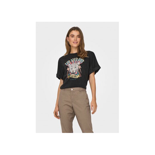 ONLY T-Shirt Lucy 15316637 Czarny Regular Fit ze sklepu MODIVO w kategorii Bluzki damskie - zdjęcie 169846815