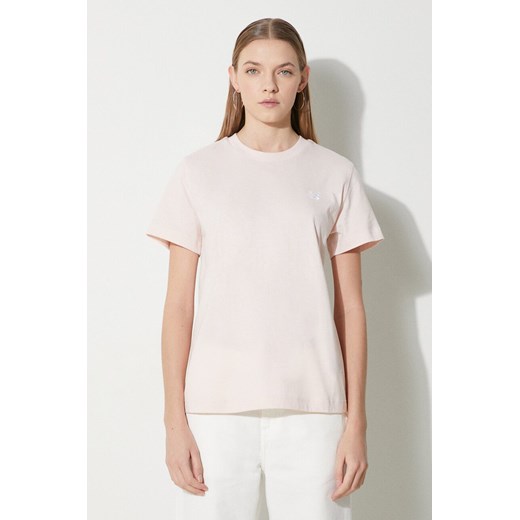 New Balance t-shirt bawełniany Jersey Small Logo damski kolor różowy WT41509OUK ze sklepu PRM w kategorii Bluzki damskie - zdjęcie 169850568