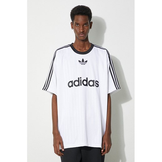 adidas Originals t-shirt męski kolor biały z nadrukiem IM9459 ze sklepu PRM w kategorii T-shirty męskie - zdjęcie 169850596