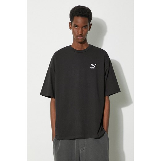 Puma t-shirt bawełniany  BETTER CLASSICS męski kolor czarny z aplikacją 679188 ze sklepu PRM w kategorii T-shirty męskie - zdjęcie 169850618