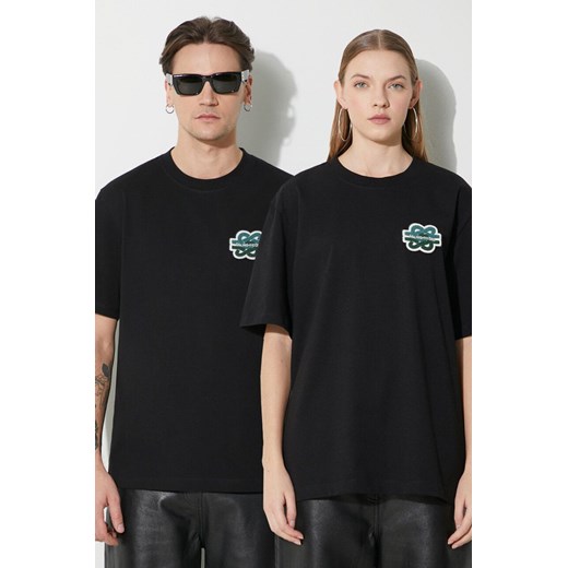 Filling Pieces t-shirt bawełniany Gowtu kolor czarny z aplikacją 74433921861 ze sklepu PRM w kategorii T-shirty męskie - zdjęcie 169850626
