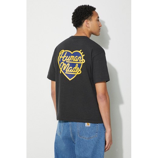 Human Made t-shirt bawełniany Heart Badge męski kolor czarny z nadrukiem HM27CS002 ze sklepu PRM w kategorii T-shirty męskie - zdjęcie 169850648