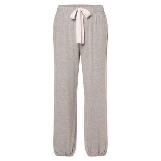 Marie Lund Damskie spodnie od piżamy Kobiety Dżersej jasny szary marmurkowy ze sklepu vangraaf w kategorii Piżamy damskie - zdjęcie 169854938