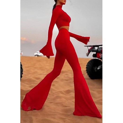 Komplet AMOLINA RED ze sklepu Ivet Shop w kategorii Komplety i garnitury damskie - zdjęcie 169857589
