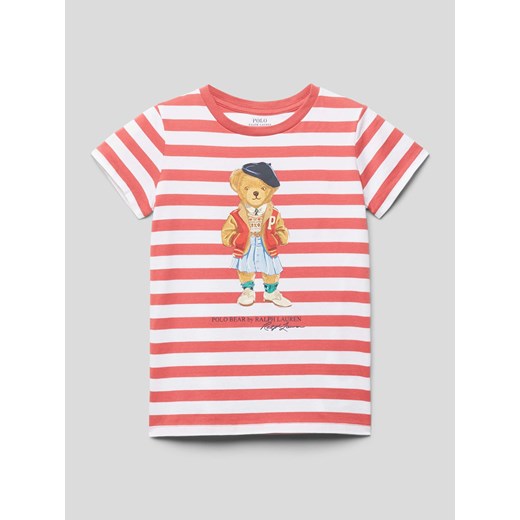 T-shirt w paski ze sklepu Peek&Cloppenburg  w kategorii Bluzki dziewczęce - zdjęcie 169857917
