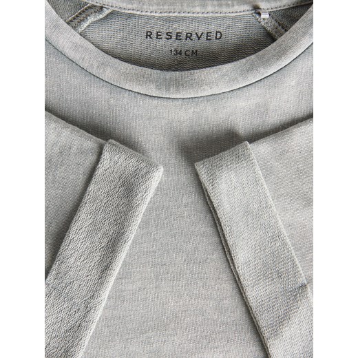 Reserved - Bawełniany t-shirt - jasnoszary Reserved 128 (7-8 lat) Reserved