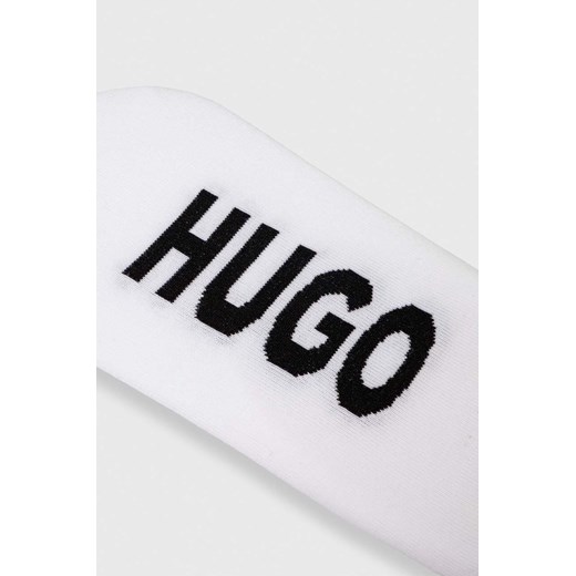 HUGO skarpetki 2-pack męskie kolor biały 43/44 ANSWEAR.com